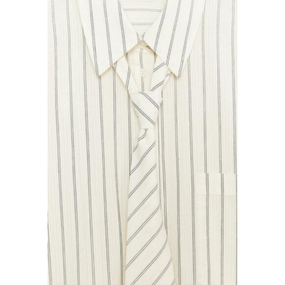 ZARA OVERSIZE SHIRT WITH TIE - Picture 4 of 4